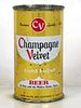 1955 Champagne Velvet Gold Label Beer 12oz 49-06.1 Flat Top Terre Haute Indiana