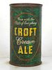 1950 Croft Cream Ale Flat Top Can 52-28 Boston 