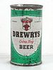 1956 Drewrys Extra Dry Beer (Chin/Dimples) 12oz 56-35.1 Flat Top South Bend Indiana