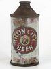 1956 Iron City Beer 12oz 170-05 High Profile Cone Top Pittsburgh Pennsylvania