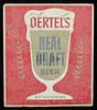 1970 Oertel's Real Draft Beer 10 inch Decal Newport Kentucky