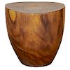 Organic Modern Wood Drum Stool