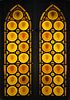 John La Farge, attrib., Pair of Arched Stained Glass Windows