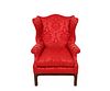 CHIPPENDALE STYLE WING CHAIR