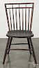 Philadelphia rodback Windsor chair, early 19th c., branded J.B. Ackley.