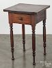 Sheraton cherry one-drawer stand, ca. 1825, 28 1/4'' h., 18 1/2'' w.
