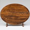 French Provincial Walnut Tilt-Top Dining Table