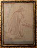 Old Master Red Chalk Drawing of Priest