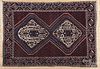 Semi-antique Shiraz carpet, 6'4'' x 4'4''.