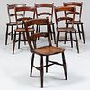 Group of Six English Provincial Painted Side Chairs