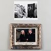 Photograph of Paul Newman with President Bill Clinton; and Photograph of Paul Newman with Walter Mondale
