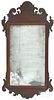 Chippendale mahogany looking glass, 19th c., 32'' h.