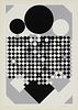 Victor Vasarely (1906-1997), "Antares," 1970, Screenprint in colors on paper, Image: 18.625" H x 12.625" W; Sight: 20.375" H x 14.375" W