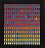 Yaacov Agam (b. 1928), "Kesef Ner Shalosh," 1990, Screenprint in colors on paper, Image: 11.5" H x 10.25" W; Sight: 14" H x 13" W