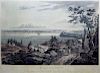 J. Hill engraving of New York from Weehawk