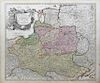 Striking example of Homann's map of Poland, Lithuania, Lativa, Estonia…