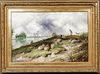  CANTERBURY CATHEDRAL SHEEP LANDSCAPE OIL PAINTING
