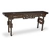 A Chinese lacquered wood altar table