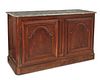 A French provincial carved walnut buffet
