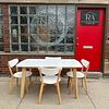 Mid Century Dining Table & (4) Dining Chairs 