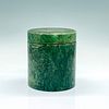 Schmid Brothers Hand Carved Green Marble Covered Jar