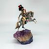 Hand Painted Model of Calvary Officer Mounted on Quartz Base