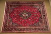 Large Heriz Room Size Hand Knotted Wool Carpet