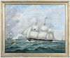 Nineteenth Century Steam Ship Painting