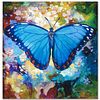 Blue Morpho Limited Edition Giclee on Canvas by Simon Bull, Numbered and Signed. This piece comes Gallery Wrapped.