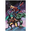 Marvel Comics "Avengers and the Infinity Gauntlet #3" Numbered Limited Edition Giclee on Canvas by Tom Grummett with COA.