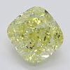 3.52 ct, Natural Fancy Yellow Even Color, VVS1, Cushion cut Diamond (GIA Graded), Appraised Value: $121,700 