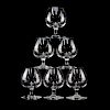Set of Six (6) Baccarat Crystal Brandy Snifters in Original Box #100167