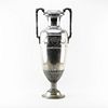 Very Large 19th Century Viennese Silver Plate Handled Vase