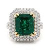 GIA Emerald Ring 4.76 ct. w/diamonds