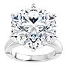 10.08 ct. Hearts & Arrows Natural Round Diamond Solitaire Ring 18k W/G