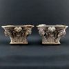 Pair of Antique Carved Wood Capitals