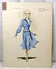 Original Sound Of Music Costume Design Watercolor by Dorothy Jeakins