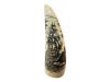 Nautical Scrimshaw Tooth Diving Whale with Ship