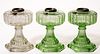 ALADDIN MODELS 108 / CATHEDRAL PAIR OF KEROSENE STAND LAMPS