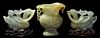Hardstone Pitcher and Pair of