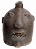 W.T.B Gordy Attributed Stoneware Face