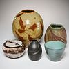 Signed studio pottery, incl. Malcolm Wright