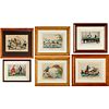 (6) Currier & Ives color lithographs, 1872-1882