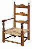 American Ladder-Back Child's Armchair