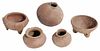 Five Small Pre-Columbian Clay Vessels