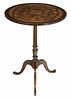 Parquetry Inlaid Tilt-top Games Table