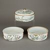 3 Chinese PRC Porcelain Food Containers
