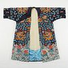 19th c. Chinese Embroidered Silk Dragon Robe