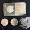 Group of 4 American Eagle 0.999 Silver Coins 