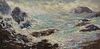 20th Century American School, "Gulls from the Sea," 1970, Oil on canvasboard, 15" H x 30" W